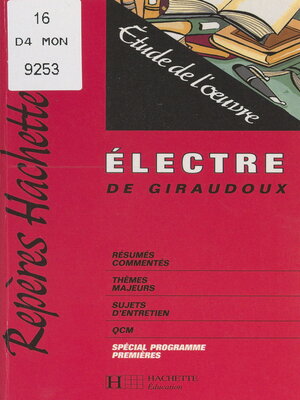 cover image of Électre, de Giraudoux